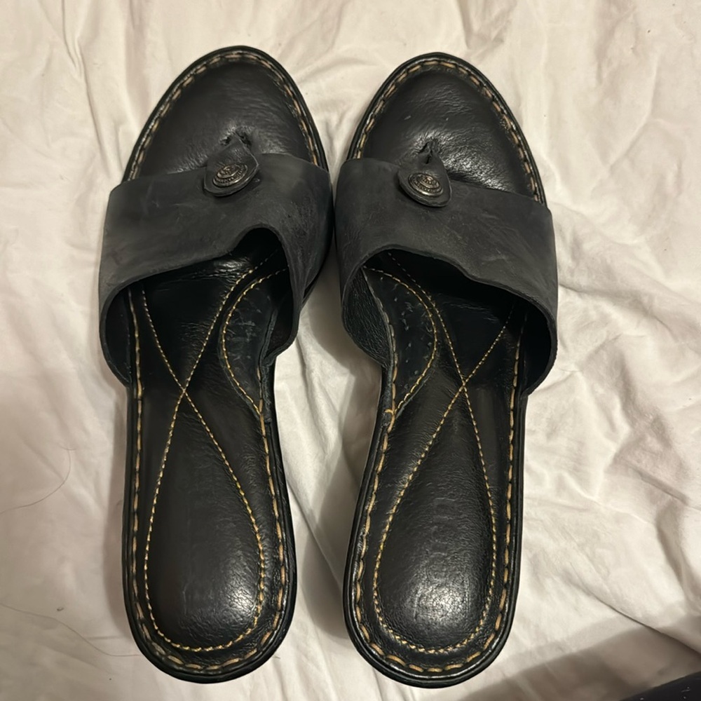 Open toe wedge sandals
